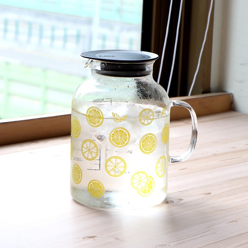 Summer Limited-Yellow Lemon Vinegar Pot - Beverage Holders & Bags - Glass Yellow