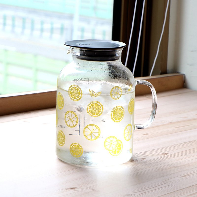 Summer Limited-Yellow Lemon Vinegar Pot - ถุงใส่กระติกนำ้ - แก้ว สีเหลือง