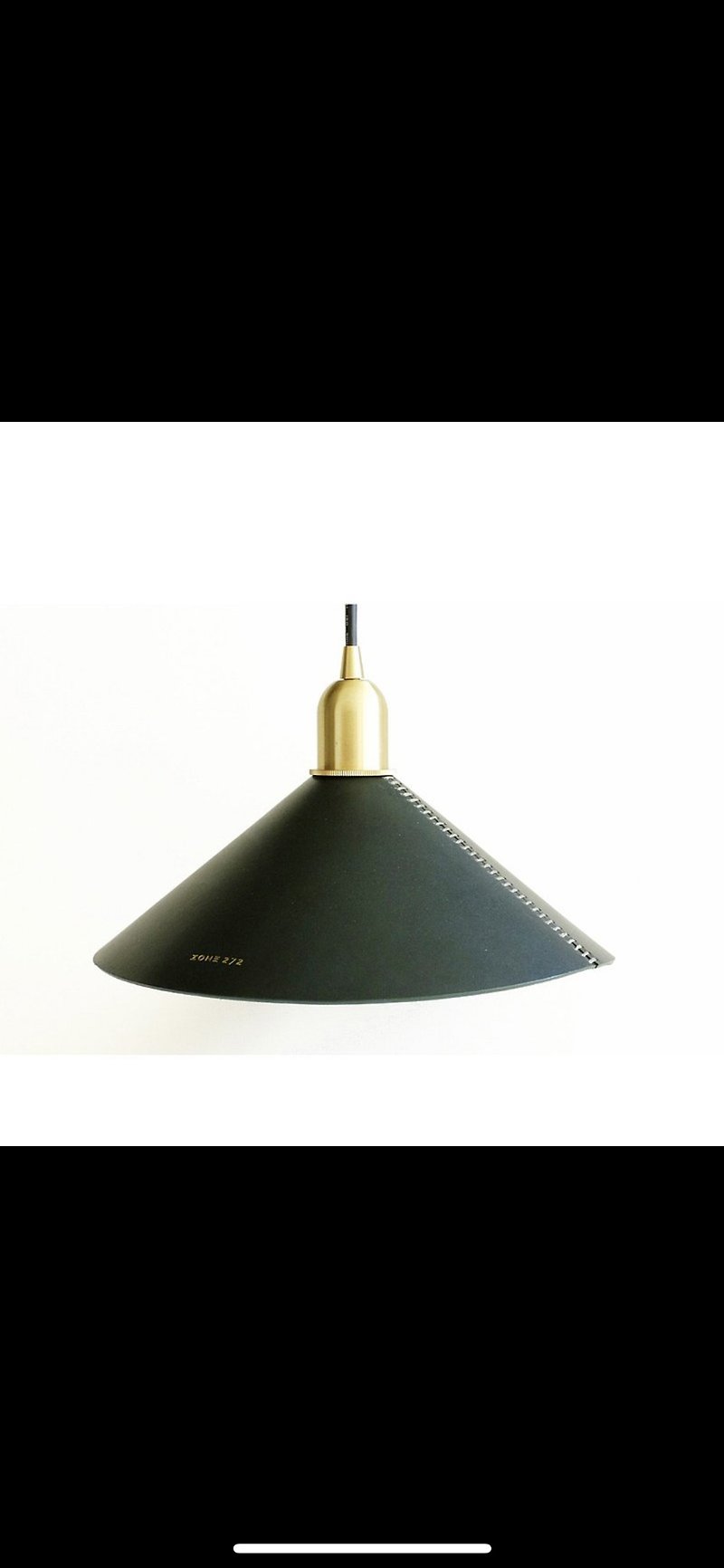 LIGHTING Duet  Leather Lampshade  Vegetable tanned leather - Lighting - Genuine Leather Green