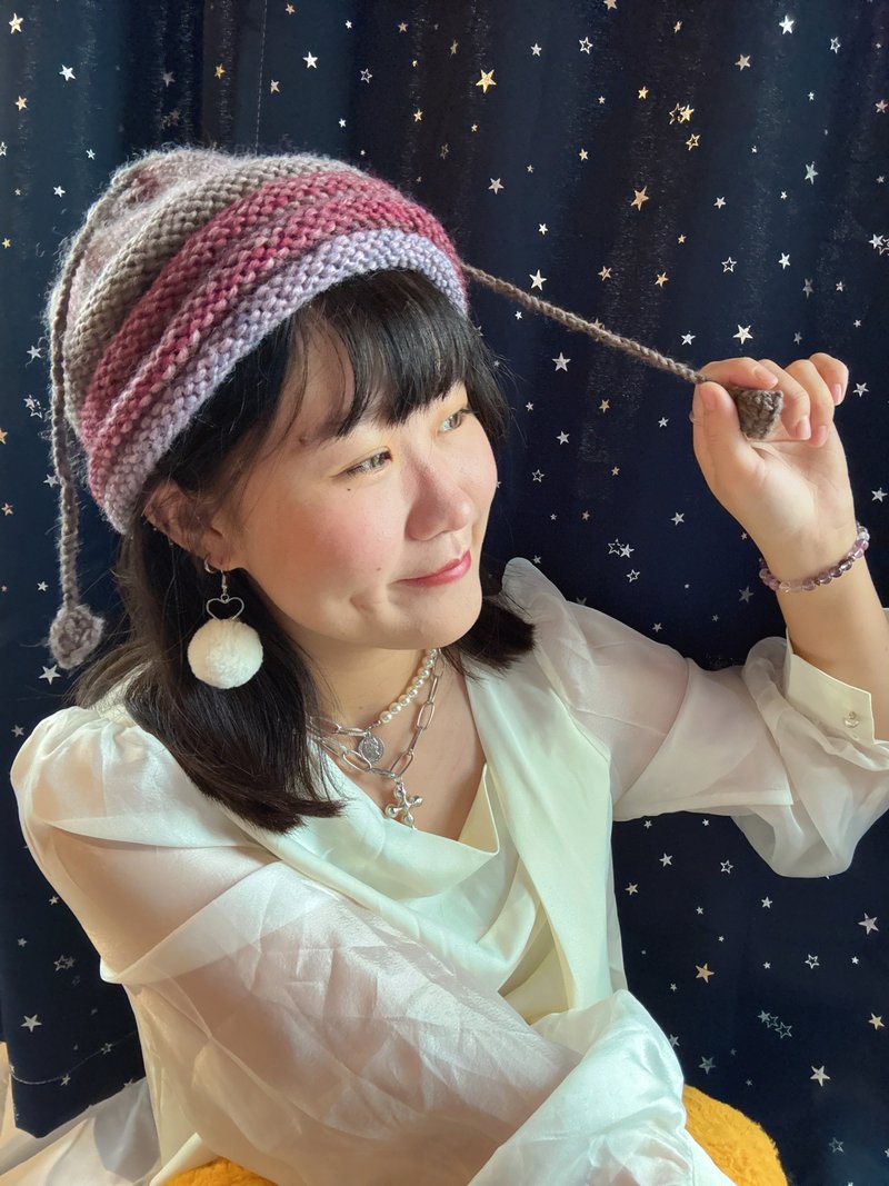 Hand-knitted | Yarn Series | Shaped Beanie - หมวก - ขนแกะ หลากหลายสี