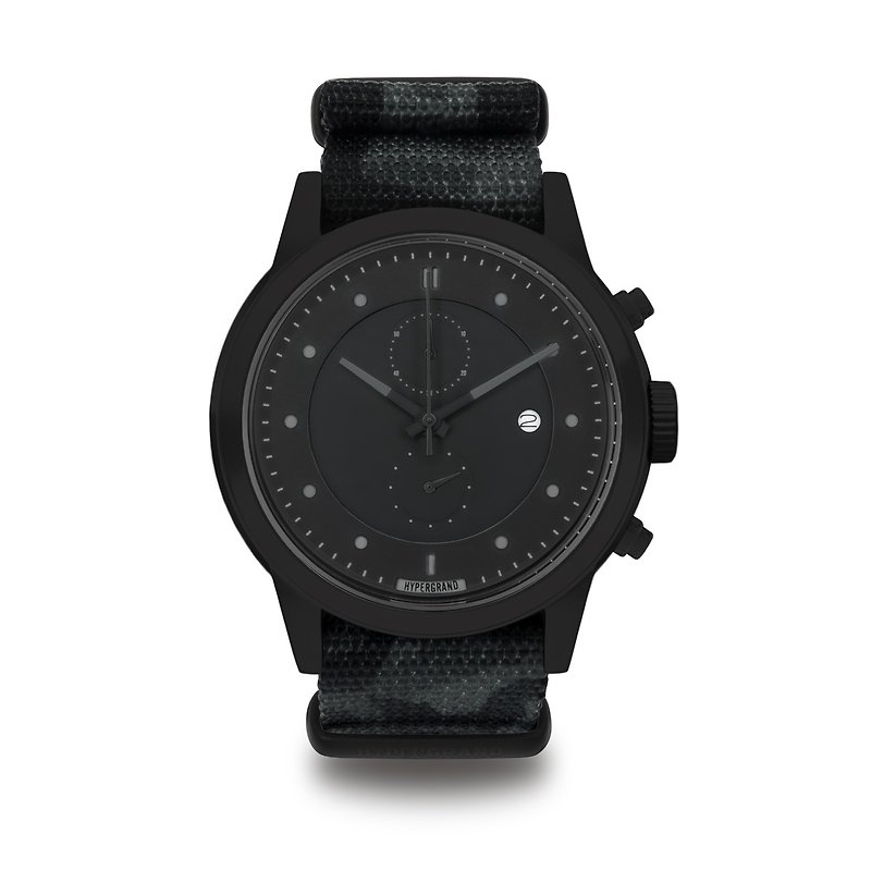 HYPERGRAND - Maverick Cold Steel Chronograph Series - BLACKHAWK Black Hawk Plan Watch - Men's & Unisex Watches - Other Materials Gray