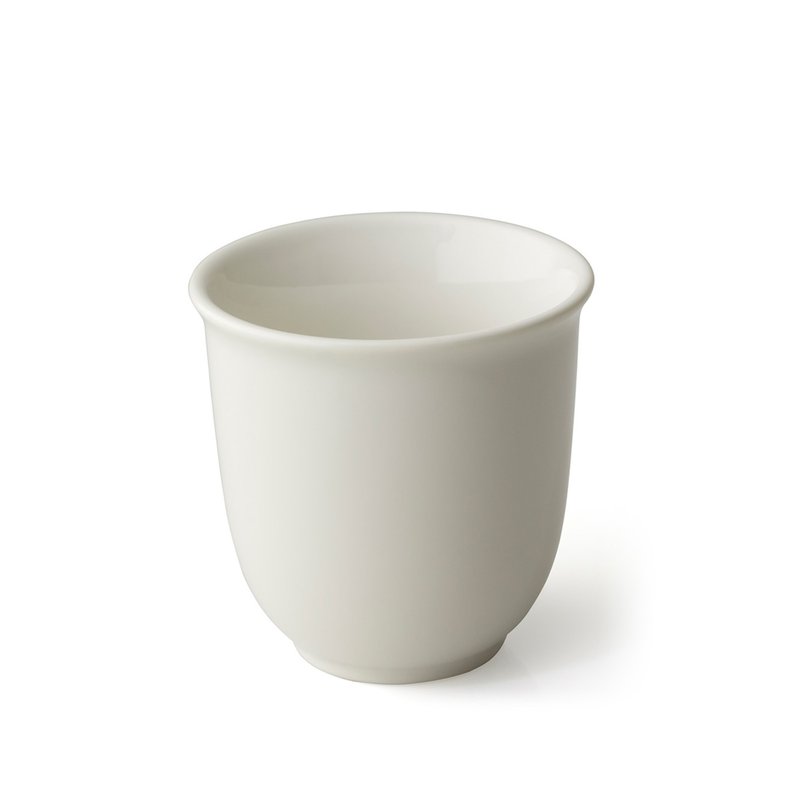 [Holiday Gift] FORLIFE Japanese Style Ceramic Holding Cup - White - Cups - Porcelain White