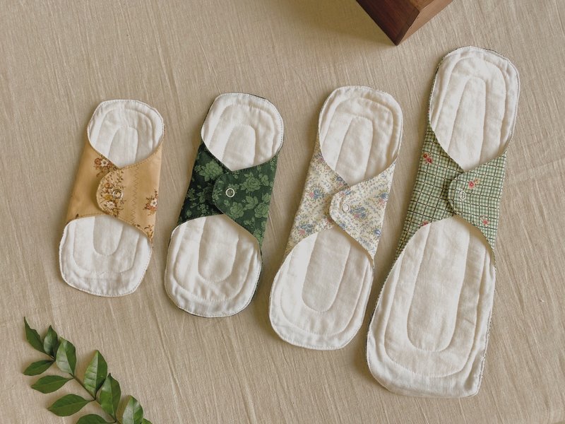 Cloth Sanitary Pad Wings Set of Four - Feminine Products - Cotton & Hemp 