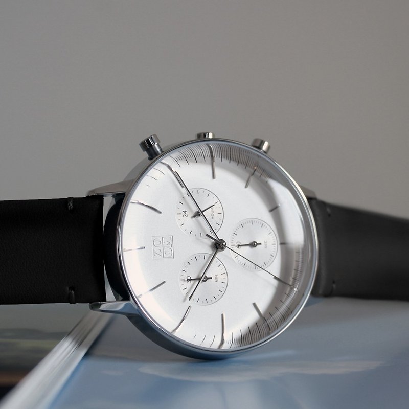 REFINE 6069 watch - White - นาฬิกาผู้ชาย - หนังแท้ ขาว