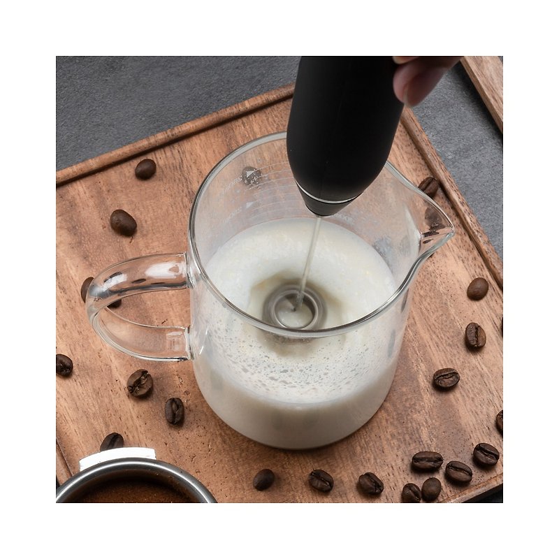 (多色)電動奶泡器-充電式【Howsdomo Coffee】 - 咖啡壺/咖啡器具 - 不鏽鋼 黑色