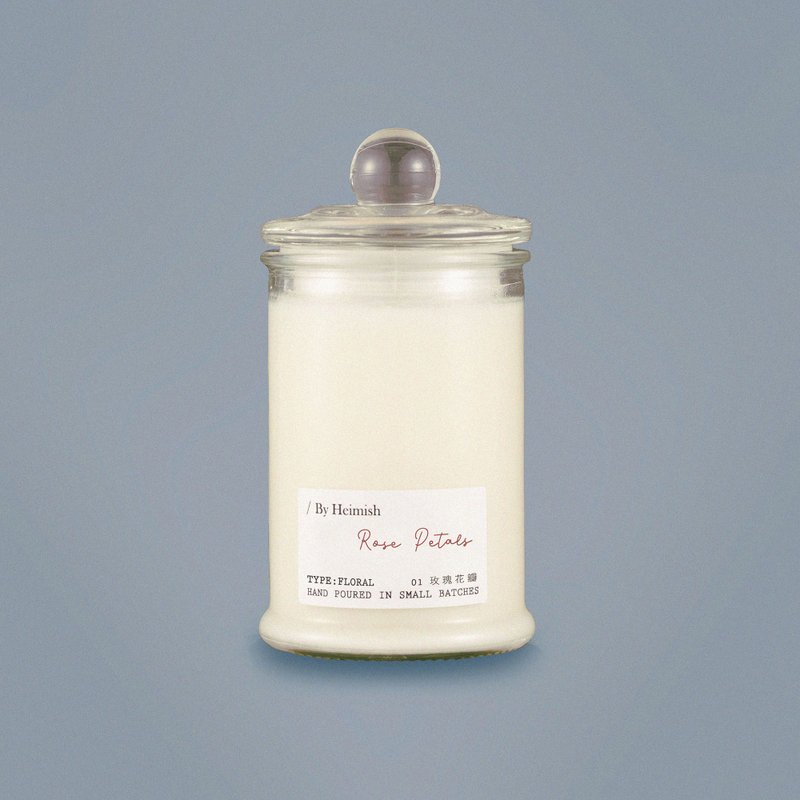 【DAYS】Rose Petal Herbal Floral Soy Oil Candle 120g - น้ำหอม - ขี้ผึ้ง ขาว