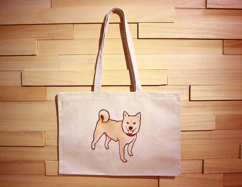 Flies Planet / Chai Chai canvas bag / shoulder bag / - Messenger Bags & Sling Bags - Other Materials Orange