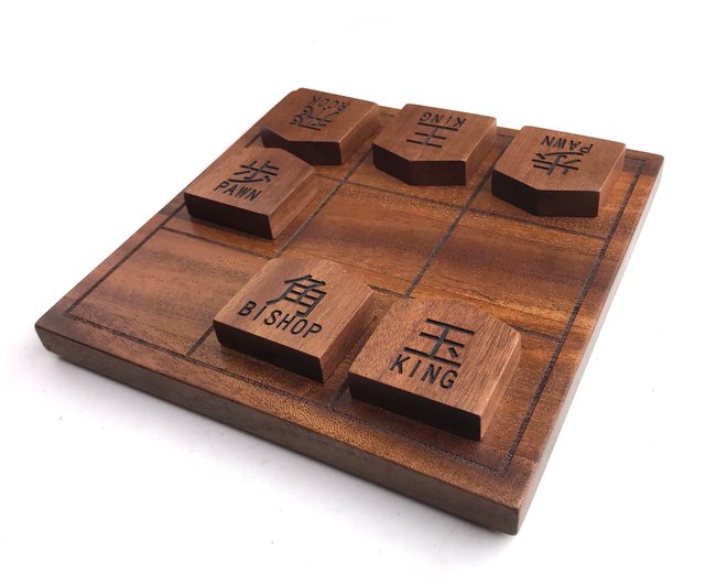 Luxury Shogi Wooden Chess Pieces Board Set Table Games Family