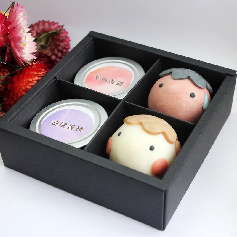 Childhood sweethearts handmade soap fragrance gift box - น้ำหอม - พืช/ดอกไม้ หลากหลายสี