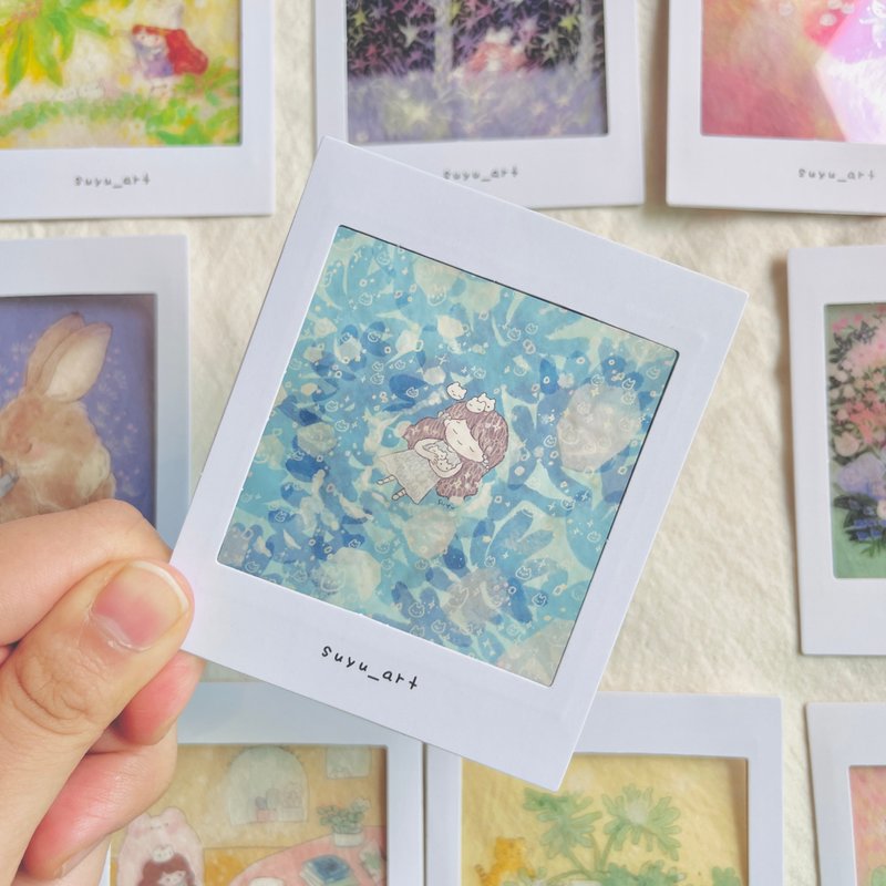 Suyu Illustration - Polaroidlike Transparent Cards with Paper Stand - การ์ด/โปสการ์ด - วัสดุอื่นๆ 