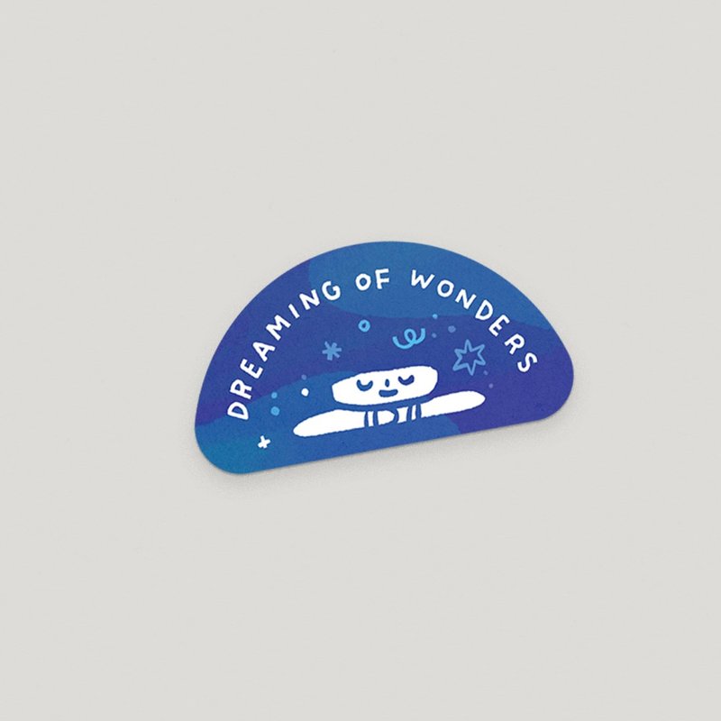 Dreamer (Waterproof heavy-duty sticker) - 貼紙 - 塑膠 藍色