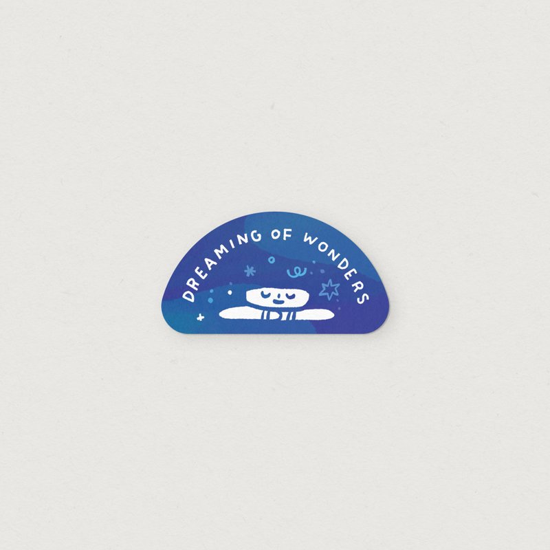 Dreamer (Waterproof heavy-duty sticker) - 貼紙 - 塑膠 藍色