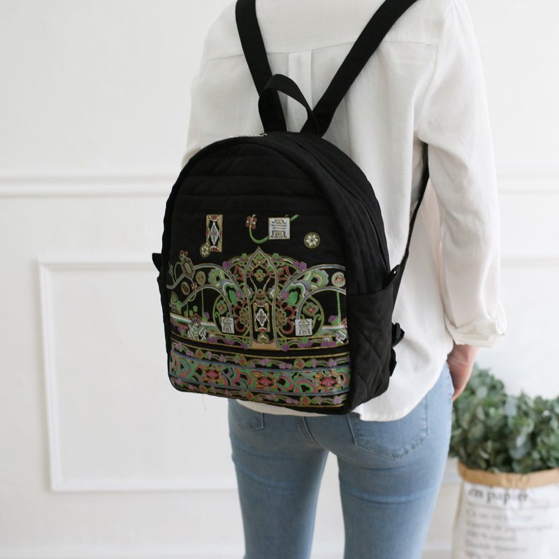 Oriental Korean traditional pattern backpacks Mother bags  - 後背包/背包/書包 - 其他材質 多色