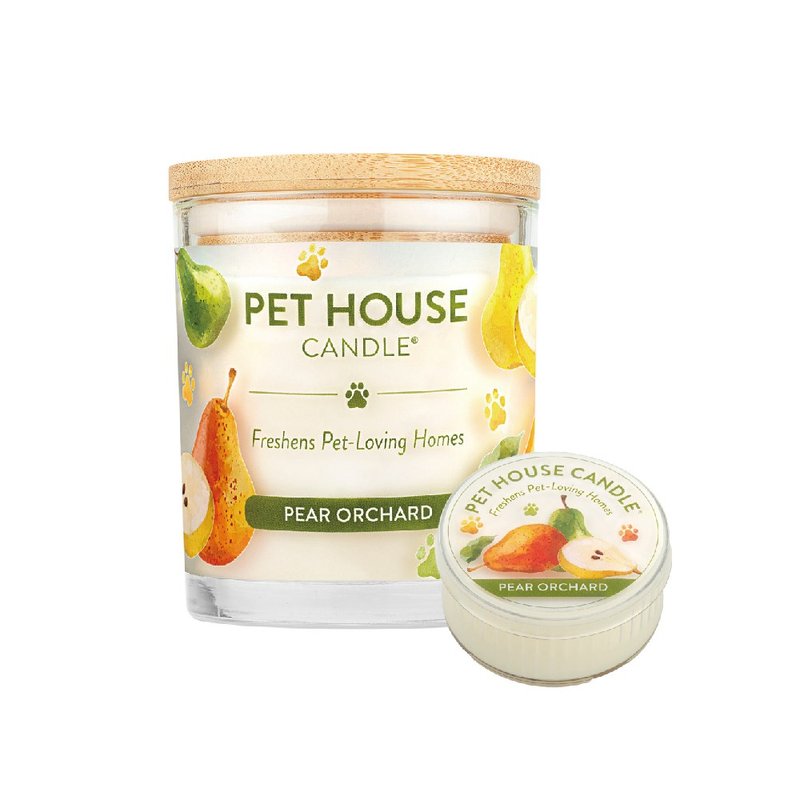 【美國PET HOUSE】室內除臭寵物香氛蠟燭-西洋梨 - 香氛蠟燭/燭台 - 蠟 