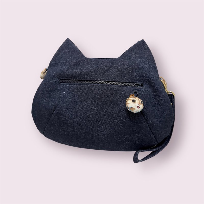 I love cats-Cat-shaped hand-held side backpack - Messenger Bags & Sling Bags - Other Materials 