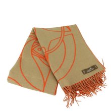 ⭐️美品 希少色⭐️ HERMES スカーフ カレ90 時の仕掛け ベージュ エルメス カレ 90 風にまかせて ベージュ スカーフ - 01245