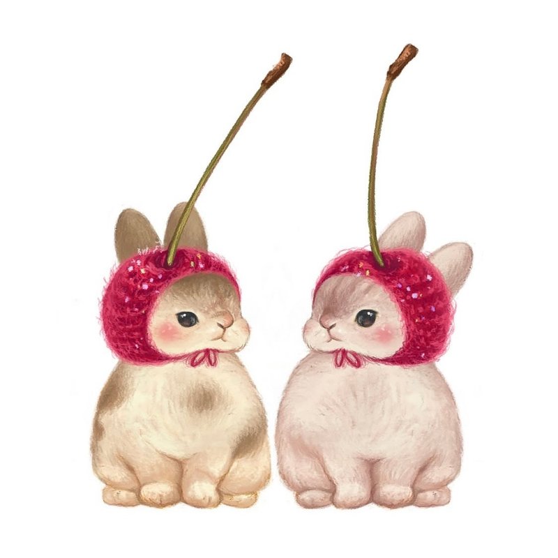 Cherries - 電子似顏繪/繪畫/插畫 - 其他材質 