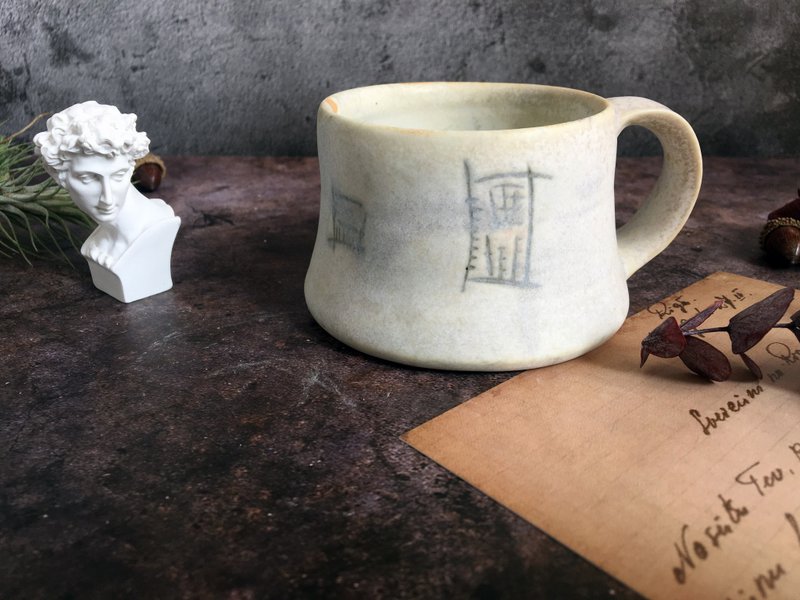 日日之器-甜酒飛碟咖啡杯 - 咖啡杯/馬克杯 - 瓷 黃色