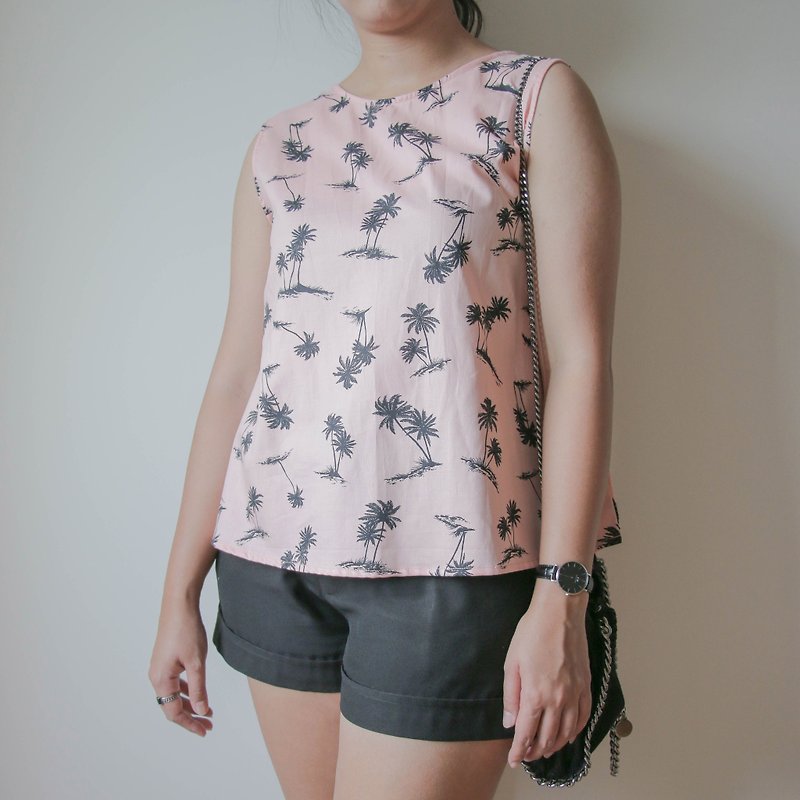 sleeveless shirt - Women's Vests - Cotton & Hemp Pink