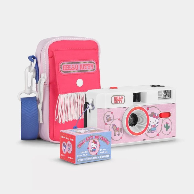【Polaroid雜貨店】 凱蒂貓 Hello Kitty 套組 135 底片傻瓜 相機 - 其他 - 塑膠 粉紅色