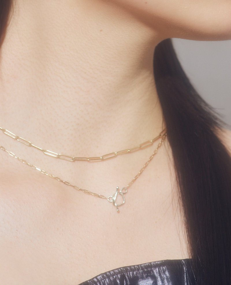 K10 CHAIN Necklace - 項鍊 - 其他金屬 金色
