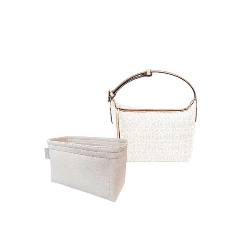 【香港製造】手製內袋 Bag Organizer Loewe Anagram Cubi Medium - 化妝包/收納袋 - 其他材質 多色