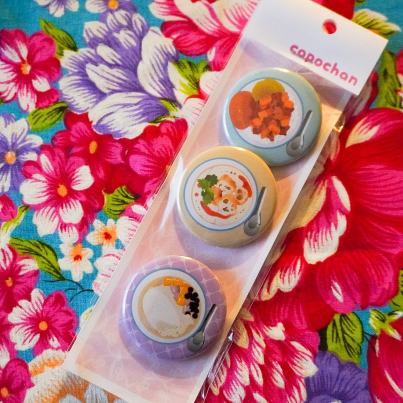 胸章　鮑伯頭女孩　台灣花布 - 徽章/別針 - 其他金屬 多色