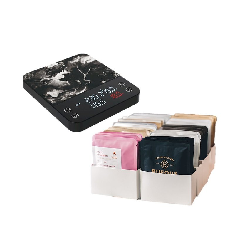 マトリックス M1 PRO 電子コーヒースケール + vvcafe シニア × AD カフェ エクスプローラー コーヒー豆 ブラインドボックス - コーヒードリッパー - その他の素材 