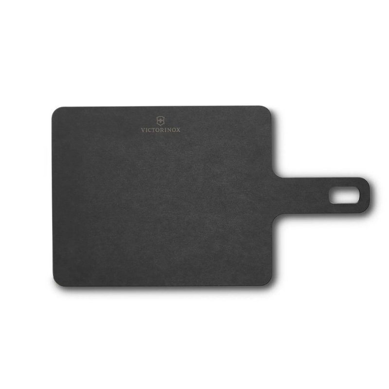 VICTORINOX Swiss Victorinox Handy series chopping board with handle black 7.4131.3 - Serving Trays & Cutting Boards - Other Materials Black