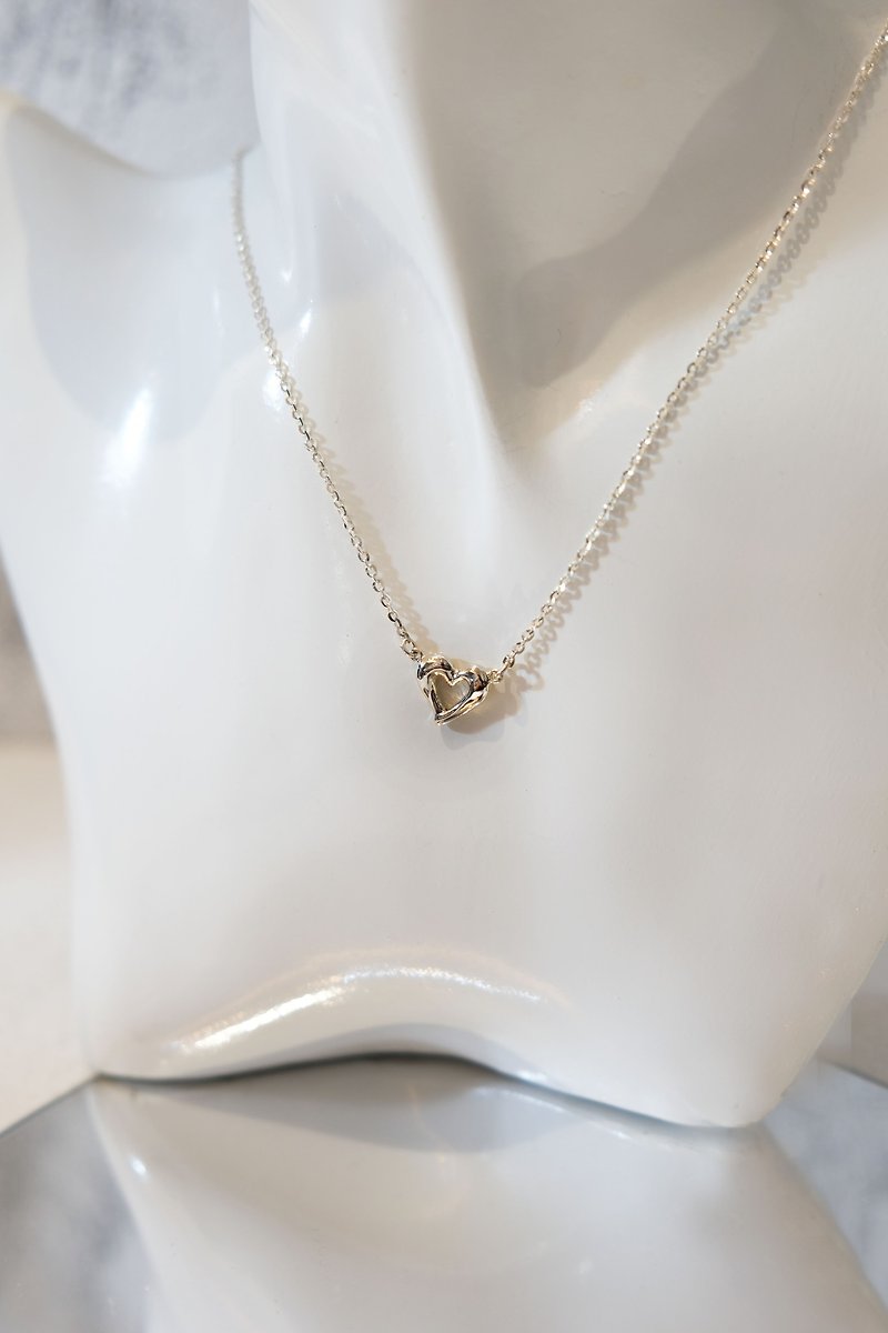 Cloud love necklace-mini style - สร้อยคอ - เงิน สีเงิน