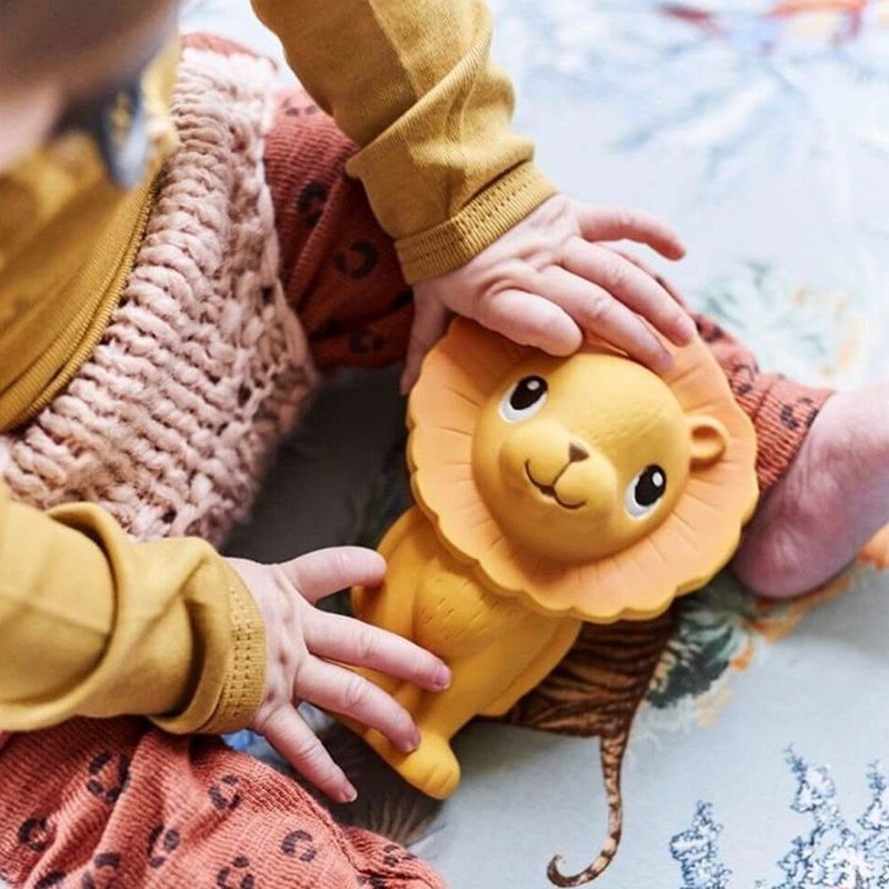 荷蘭Petit Monkey 天然橡膠玩具-小獅子李奧 - 寶寶/兒童玩具/玩偶 - 橡膠 