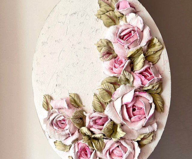 3D 花の絵画バラの絵画彫刻絵画花のアート - ショップ ArtShopPainting