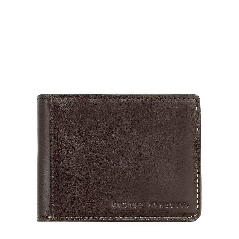 ETHAN Banknote clip / clip _Chocolate / Brown - Card Holders & Cases - Genuine Leather Brown