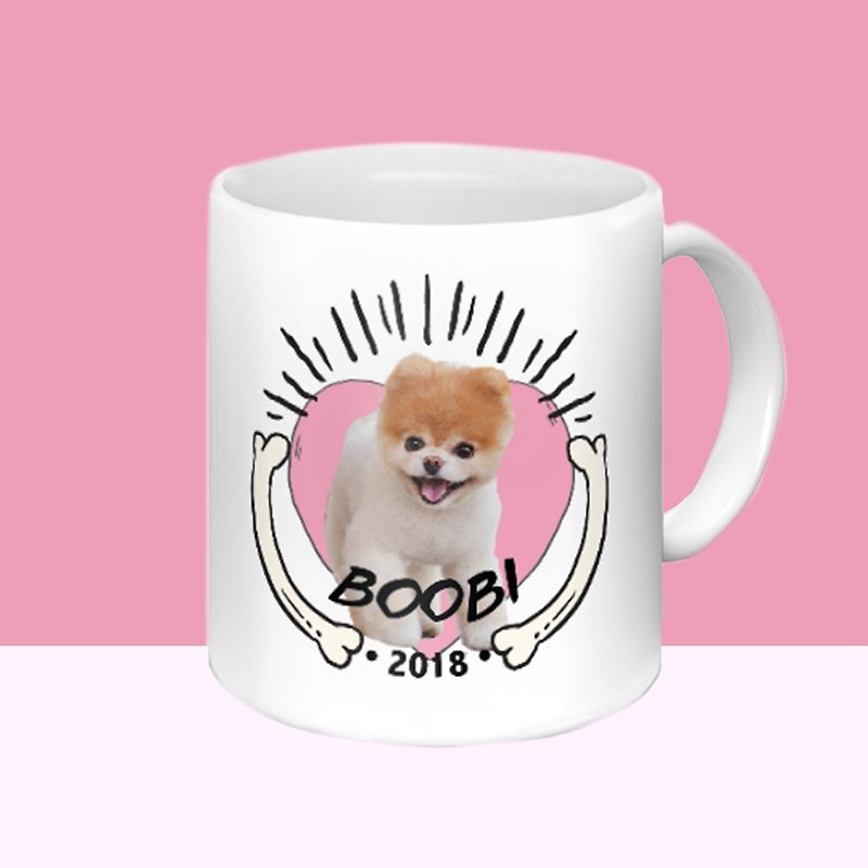 Customize Mug-Pet Dog Personalized  Cup - แก้วมัค/แก้วกาแฟ - ดินเผา ขาว