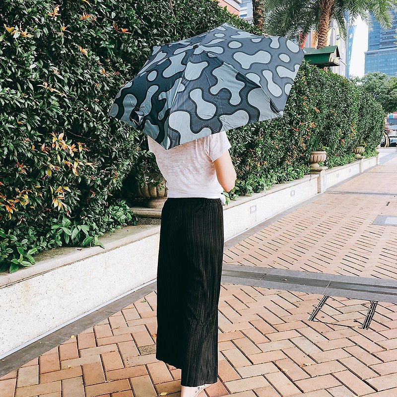 [台湾の文化的、創造的な雨の話]パラシュートの動物プリントは知名度の高い抗UV手の半分 - 傘・雨具 - 防水素材 