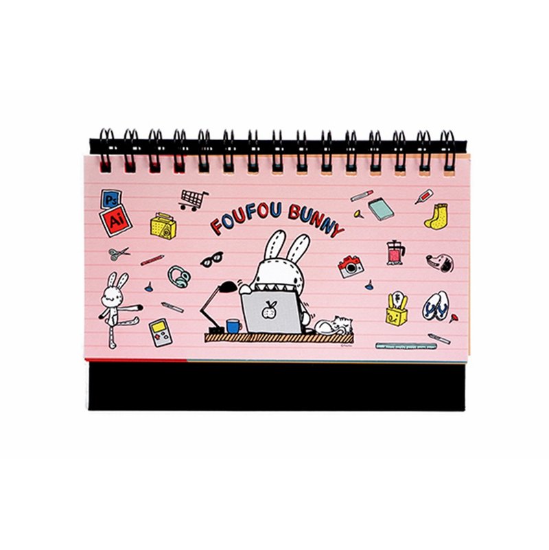 Foufou無時效周計畫桌曆-My Desk - 日曆/月曆/年曆 - 紙 粉紅色