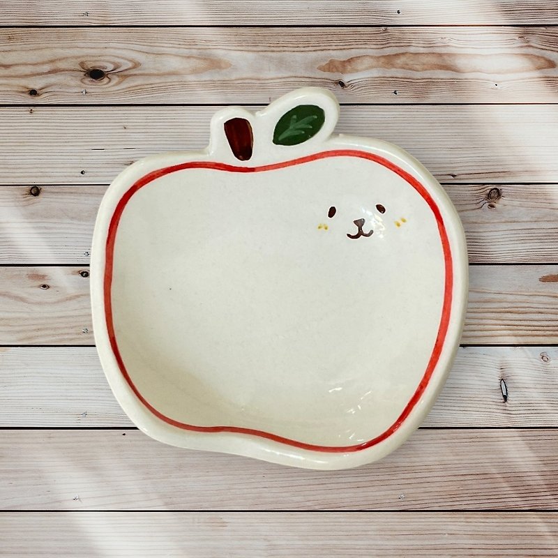 リンゴの受け皿 - 小皿 - 磁器 多色