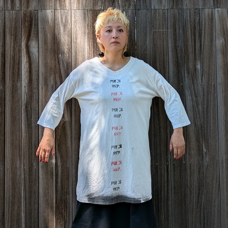 【drip】stencil cut-saw - 女上衣/長袖上衣 - 棉．麻 