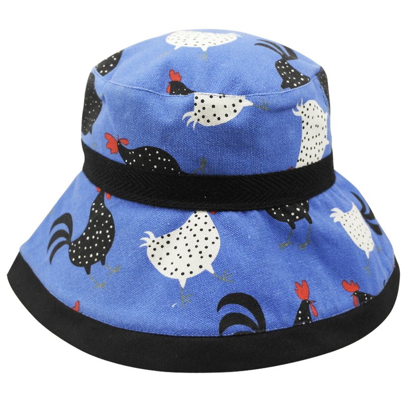 ATIPA Reversible Wide Brim Sun Hat (Sun UV Protection) - Hats & Caps - Cotton & Hemp Blue