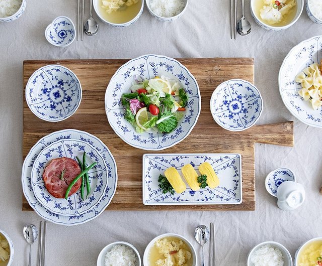 ブルーオニオン プレート 大皿 ブレックファースト チェコ クルンロフ