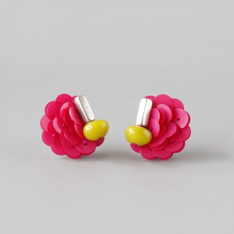 Neon Pink* [lollipop] - Earrings & Clip-ons - Other Materials Pink