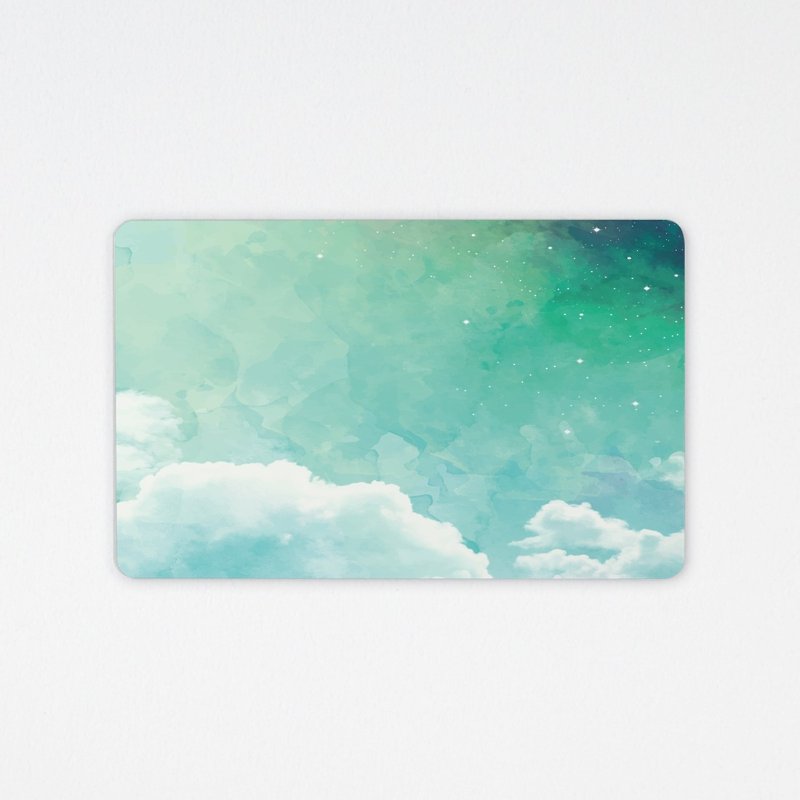 above the sky / travel card / all-in-one card (text customized) - Other - Other Materials Green