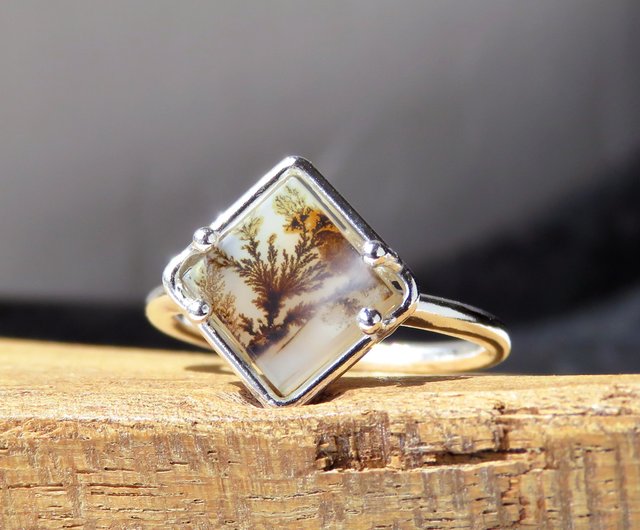 デンドリティック アゲートリング / Dendritic Agate Ring a