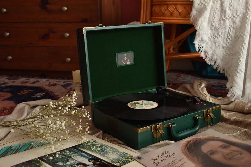 巫.1900mini黑膠唱機 - 其他 - 人造皮革 綠色