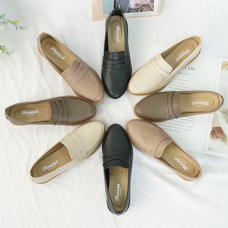 Classic Strap Gentleman's Shoes - รองเท้าอ็อกฟอร์ดผู้หญิง - วัสดุอื่นๆ 
