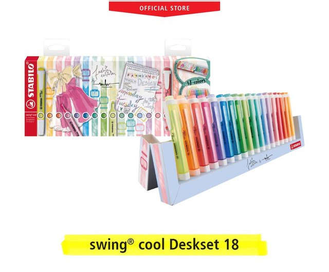 Stabilo Swing Cool 18-Color Desk Set