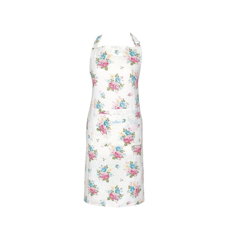 Danish GreenGate Josefina white apron - ผ้ากันเปื้อน - ผ้าฝ้าย/ผ้าลินิน ขาว