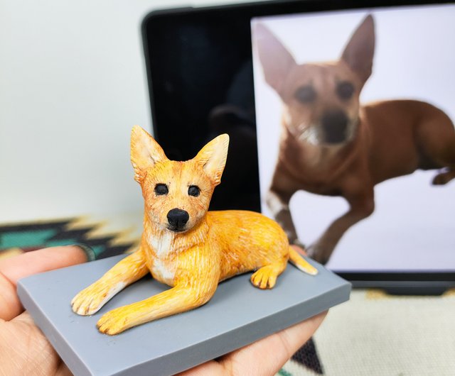 オーダーメイド】うちの子 愛犬 愛猫 肖像画 3D 写真 似顔絵 人形 フィギュア メモリアル ペットロス ペットの - ショップ uDesign 人形・フィギュア  - Pinkoi