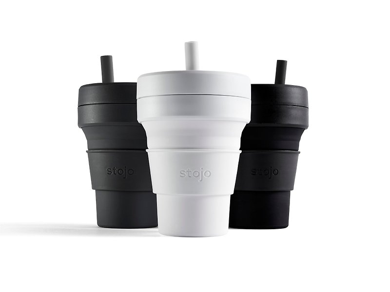 Foldable retractable suction cup 16oz / 473ml (Brooklyn Limited Edition) - แก้วมัค/แก้วกาแฟ - ซิลิคอน 