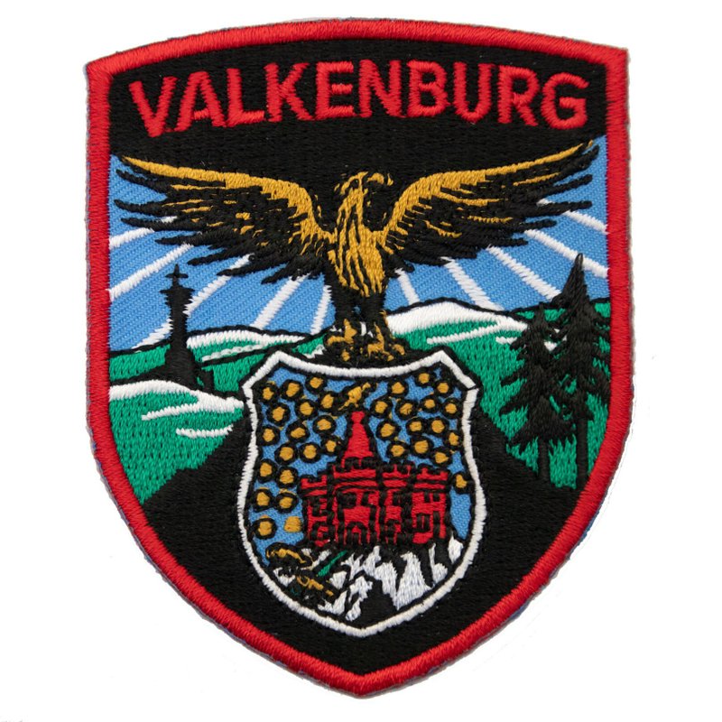 The Netherlands Valkenburg Shield Patch Holland Embroidered Patch Applique Patch - เข็มกลัด/พิน - งานปัก หลากหลายสี